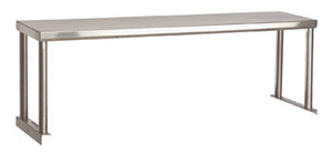 Repisa superior sencilla para mesa de alimentos 77-3/4 x 12 x 15-1/8 pulg acero inoxidable