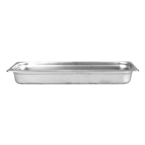 Inserto medio largo antiatasco de acero inoxidable 2" profundidad calibre 22