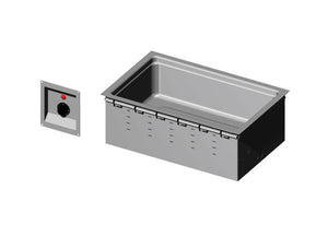 Baño María 120 V con drenaje estándar - 14.1 x 22.06" - 208-240 V, 1000 W, 8.3 A