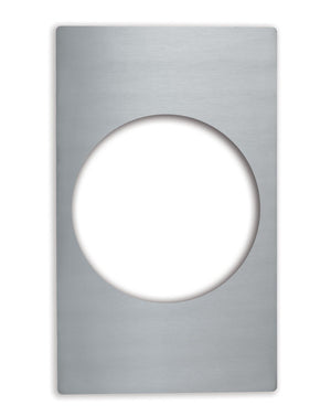 Miramar® acero inoxidable plantilla con bordes lisos para 1 grande redondo Miramar exhibición batería de cocina inserto para 