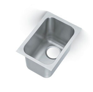 Tarja 12" x 16" x 9-1/4" individual-bowl acero inoxidable weld-en o undermount con 3-1/2" drenaje opening