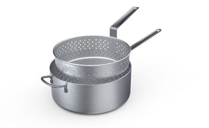 12 qt Wear-Ever® aluminio fryer en acabado natural y mango recubierto