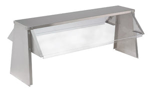 Repisa para buffet con protector 93-1/8 pulg acero inoxidable