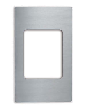 Miramar® acero inoxidable plantilla con bordes lisos para 1 pequeño Miramar exhibición batería de cocina inserto para aliment