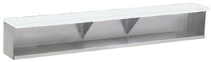 Repisa adicional para platos 93-1/6 x 7 pulg acero inoxidable