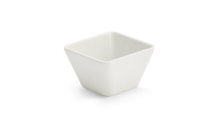 Extra-extra-pequeño cuadrado melamine cubic exhibición bowl en blanco