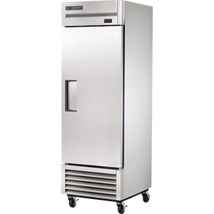 Refrigerador vertical de 27", 1 puerta, puertas sólidas, batientes