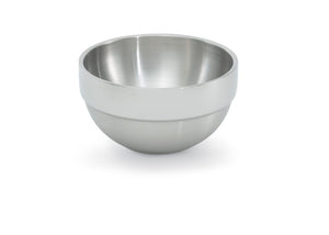 Bowl de servicio de acero inoxidable de doble pared 3/4 qt redondo acabado satinado