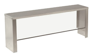 Repisa de servicio con protector acrílico 47-1/8 x 10 x 15 pulg para 3 módulos