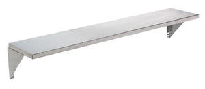 Repisa para charolas fija sólida de acero inoxidable 93-1/16 x 10 pulg