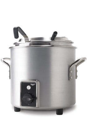 11 qt 230 V retro olla retermalizador en acabado natural con clavija tipo UK