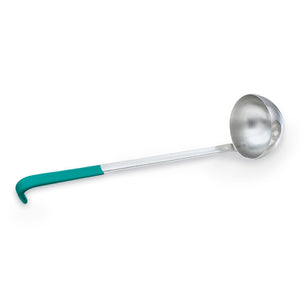 Cucharón 6 oz 2-pieza acero inoxidable con Kool-Touch® mango en verde azulado