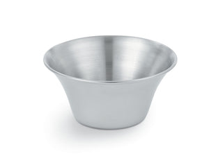 6 oz flared acero inoxidable sauce taza
