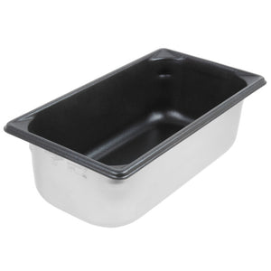 Inserto para mesa de vapor tercio 4" de profundidad Super Pan V® acero inoxidable con recubrimiento antiadherente