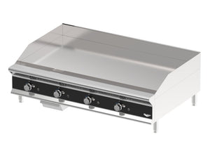 48" uso rudo plano-superior gas griddle con controles manuales
