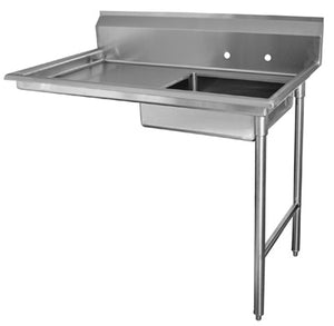 Mesa para lavavajillas bajo mostrador con tina derecha 72 x 30 x 44-1/2 pulg