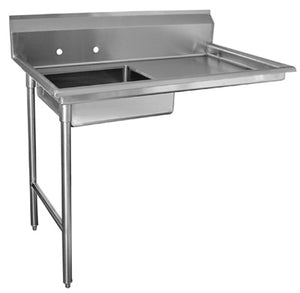 Mesa para lavavajillas bajo mostrador con tina izquierda 48 x 30 x 44-1/2 pulg