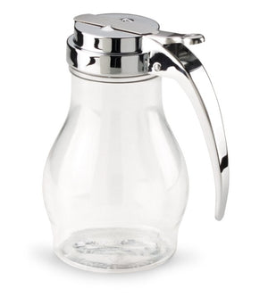 Frasco de servicio de plástico 16 oz con tapa cromada