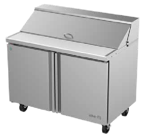 MESA REFRIGERADA DE PREPARACION ENSALADAS 10 INSERT. GN-1/6 DE 4" DE PROFUND. NUEVO LANZAMIENTO. APTS-36-10 HC