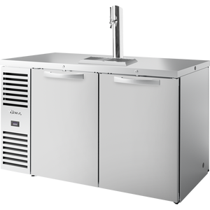 Refrigerador para bar de doble acceso de una zona de 60", 4 puertas, puertas sólidas, exterior de acero inoxidable