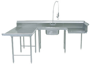 Mesa tipo U de prelavado para lavavajillas lado izquierdo 59 x 108 x 107 pulg