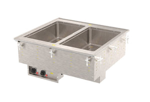 208 to 240 Volt 2-pozo Modular caliente empotrable con Marine Grade Wells con drenaje múltiple y controles termostáticos