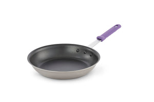 10" Tribute® tricapa frying inserto con Ceramiguard® II recubrimiento antiadherente y morado mango de silicón