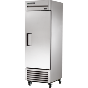 Refrigerador vertical de 27", 1 puerta, puertas sólidas, batientes, acero inoxidable