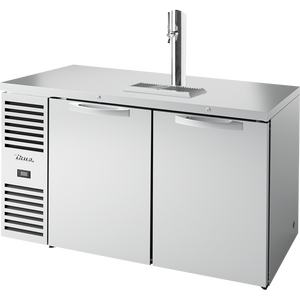 Refrigerador para bar de una zona de 60", 2 puertas, puertas sólidas, exterior de acero inoxidable
