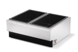 120 V Cayenne®dual sobre mostrador alimentos calentador