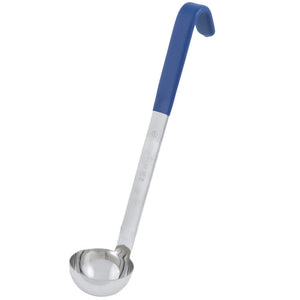 Cucharón 2 oz de una pieza uso rudo acero inoxidable con azul Kool-Touch® mango