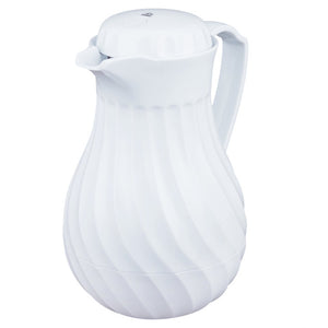 Servidor térmico para bebidas SwirlServe 42 oz Tilt & Pour color blanco