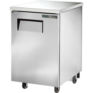 Refrigerador contra-barra de 23-1/2", 1 puerta, puertas sólidas, exterior de acero inoxidable