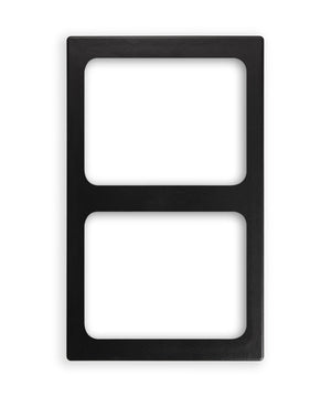 Miramar® resin plantilla para 2 medio Miramar contemporáneo alimentos insertos en negro