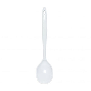 Cuchara sólida de melamina 12" blanco