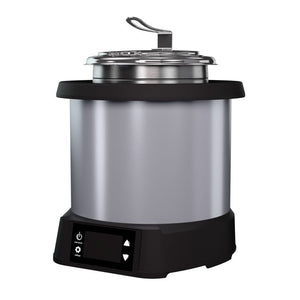 4 qt 120 V sobre mostrador inducción retermalizador en acabado natural