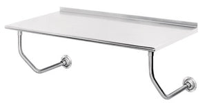 Mesa a muro de acero inoxidable 24 x 24 pulg