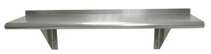 Repisa a muro de acero inoxidable 430 calibre 18 144 x 18 pulg