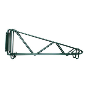 Soporte directo de pared epóxico doble para repisa 18"