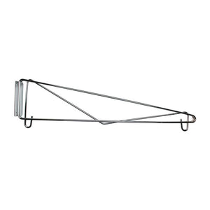 Soporte directo de pared cromado sencillo para repisa 21"