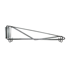 Soporte directo de pared cromado doble para repisa 24"