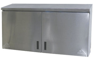 Gabinete a muro cerrado con puertas abatibles de acero inoxidable 430 calibre 18 48 x 15 pulg
