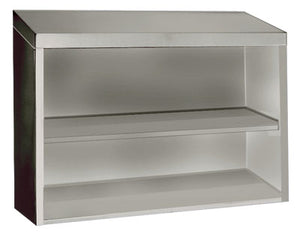 Gabinete a muro abierto de acero inoxidable 430 calibre 18 60 x 15 pulg
