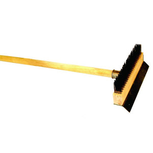 Cepillo para horno de pizza con mango largo de madera 37"