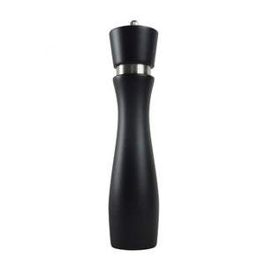 Molino para pimienta de madera de haya negra 10"