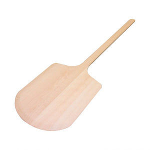 Pala de madera para pizza 14" x 16" con largo total 36"