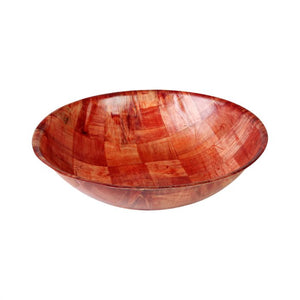 Bowl de madera tejida 14" x 3 1/2"