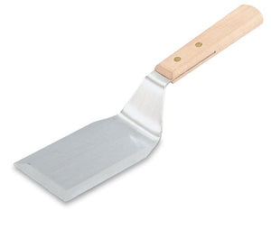 11" acero inoxidable hamburger turner con beveled edges
