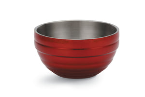 Bowl de servicio de doble pared 3.4 qt redondo color rojo Dazzle