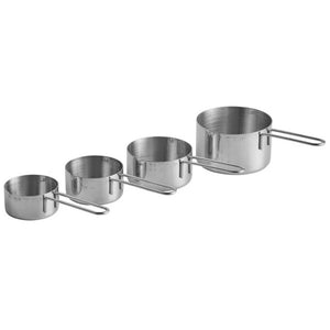 Taza medidora 4-pieza acero inoxidable Juego